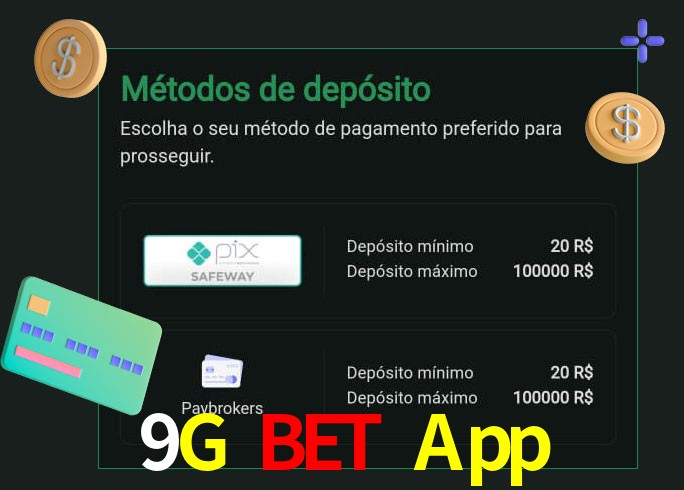 O cassino 9G Bet App oferece uma grande variedade de métodos de pagamento